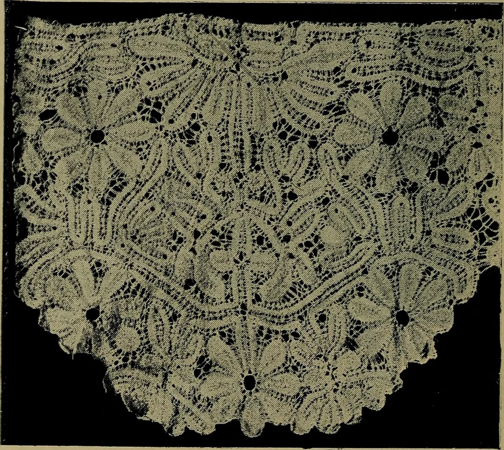 An illustration from Handbuch der Spitzenkunde, Technisches und Geschichtliches über die Näh-, Klöppel- und Maschinenspitzen, 1894, leaf 172