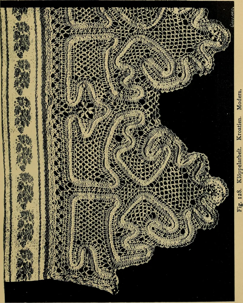 An illustration from Handbuch der Spitzenkunde, Technisches und Geschichtliches über die Näh-, Klöppel- und Maschinenspitzen, 1894, leaf 173