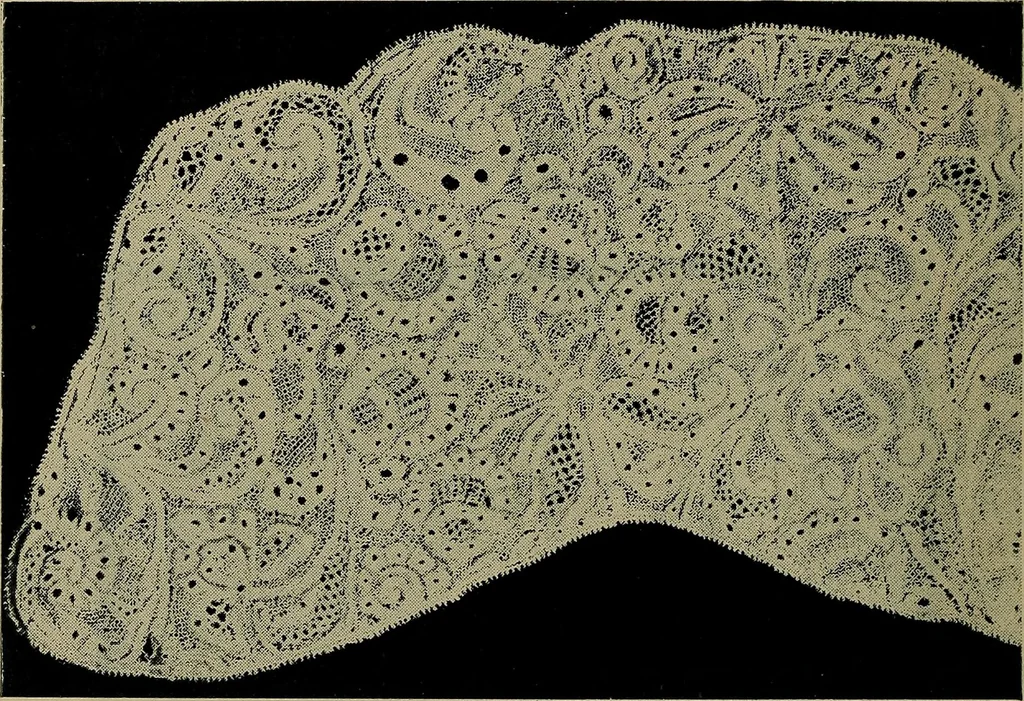 An illustration from Handbuch der Spitzenkunde, Technisches und Geschichtliches über die Näh-, Klöppel- und Maschinenspitzen, 1894, leaf 178