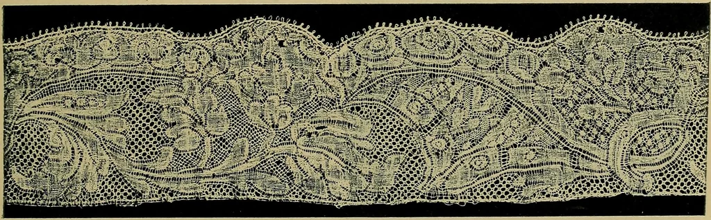 An illustration from Handbuch der Spitzenkunde, Technisches und Geschichtliches über die Näh-, Klöppel- und Maschinenspitzen, 1894, leaf 179