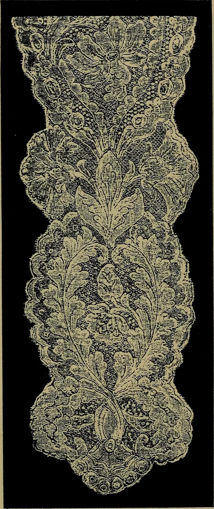 An illustration from Handbuch der Spitzenkunde, Technisches und Geschichtliches über die Näh-, Klöppel- und Maschinenspitzen, 1894, leaf 180