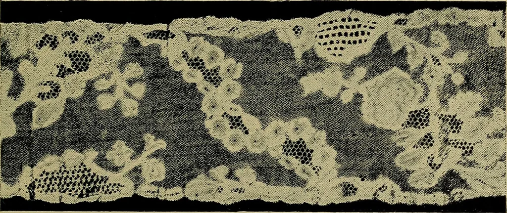 An illustration from Handbuch der Spitzenkunde, Technisches und Geschichtliches über die Näh-, Klöppel- und Maschinenspitzen, 1894, leaf 181