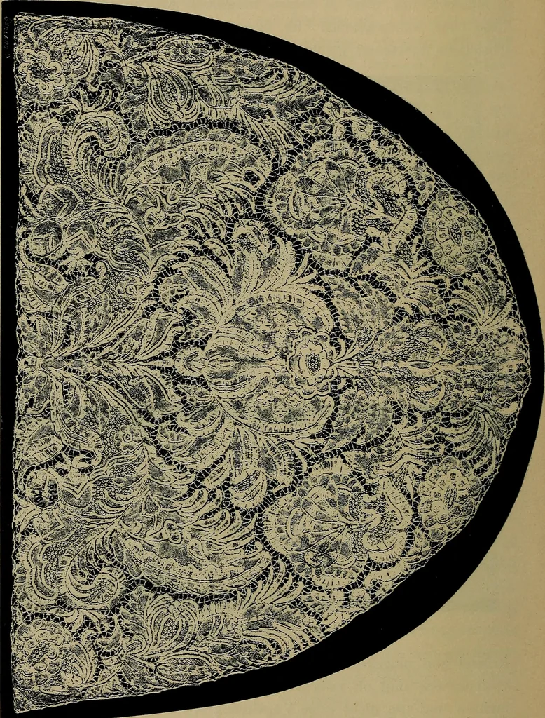 An illustration from Handbuch der Spitzenkunde, Technisches und Geschichtliches über die Näh-, Klöppel- und Maschinenspitzen, 1894, leaf 182