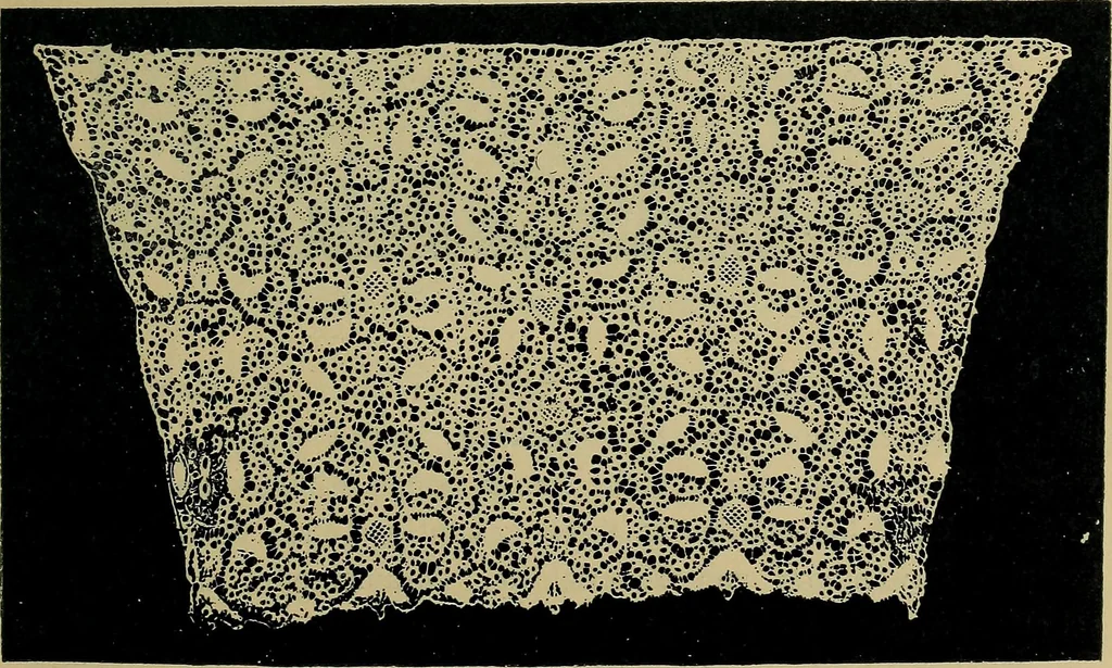 An illustration from Handbuch der Spitzenkunde, Technisches und Geschichtliches über die Näh-, Klöppel- und Maschinenspitzen, 1894, leaf 183