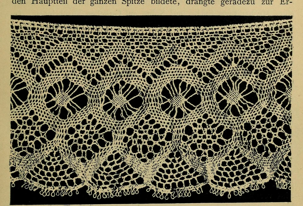 An illustration from Handbuch der Spitzenkunde, Technisches und Geschichtliches über die Näh-, Klöppel- und Maschinenspitzen, 1894, leaf 189