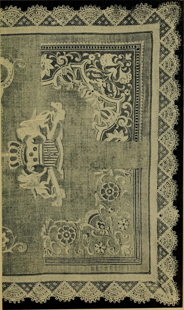 An illustration from Handbuch der Spitzenkunde, Technisches und Geschichtliches über die Näh-, Klöppel- und Maschinenspitzen, 1894, leaf 19