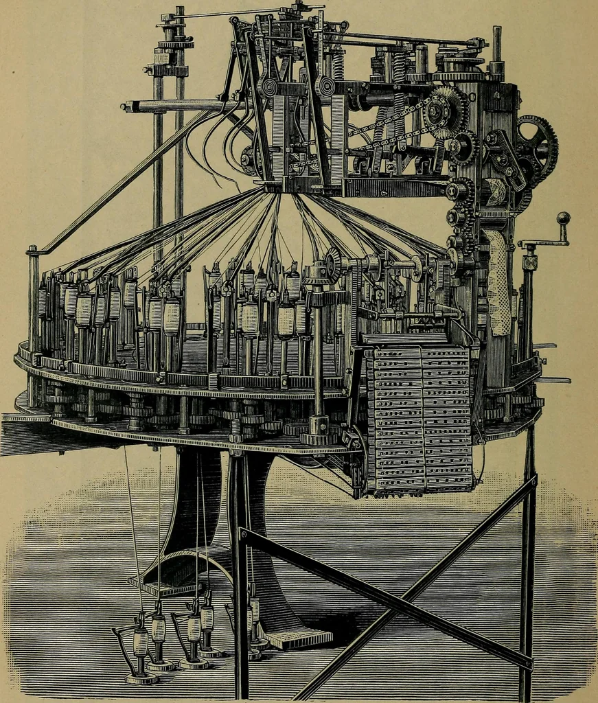 An illustration from Handbuch der Spitzenkunde, Technisches und Geschichtliches über die Näh-, Klöppel- und Maschinenspitzen, 1894, leaf 196