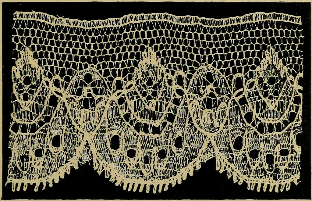 An illustration from Handbuch der Spitzenkunde, Technisches und Geschichtliches über die Näh-, Klöppel- und Maschinenspitzen, 1894, leaf 207