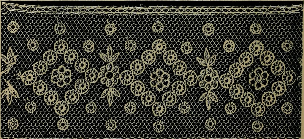 An illustration from Handbuch der Spitzenkunde, Technisches und Geschichtliches über die Näh-, Klöppel- und Maschinenspitzen, 1894, leaf 208