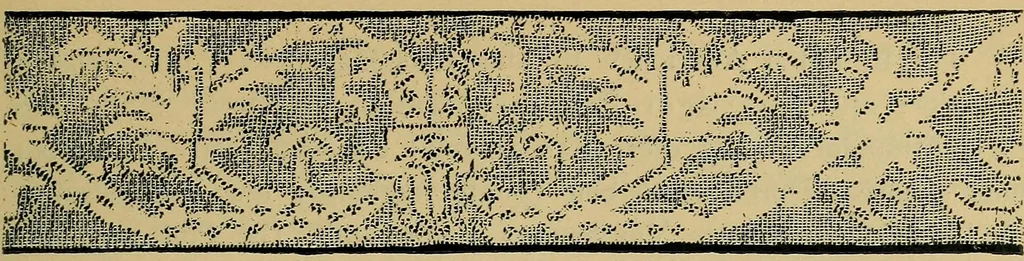 An illustration from Handbuch der Spitzenkunde, Technisches und Geschichtliches über die Näh-, Klöppel- und Maschinenspitzen, 1894, leaf 221