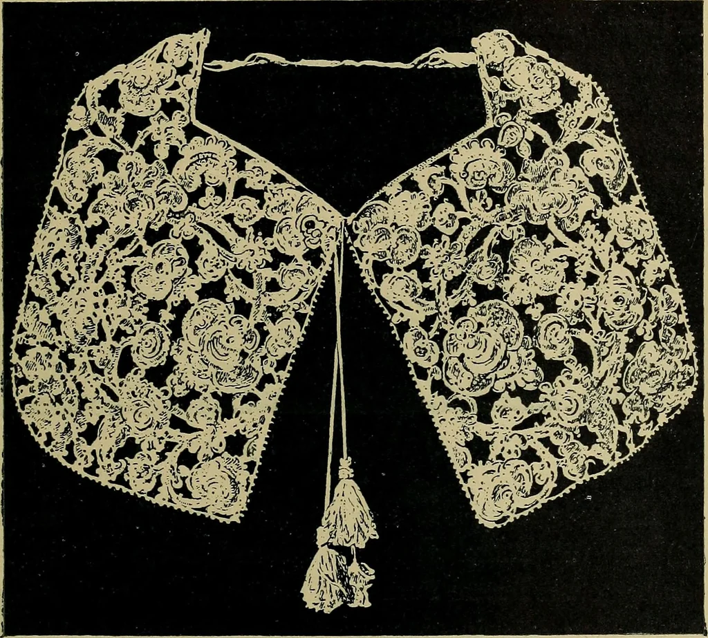 An illustration from Handbuch der Spitzenkunde, Technisches und Geschichtliches über die Näh-, Klöppel- und Maschinenspitzen, 1894, leaf 231