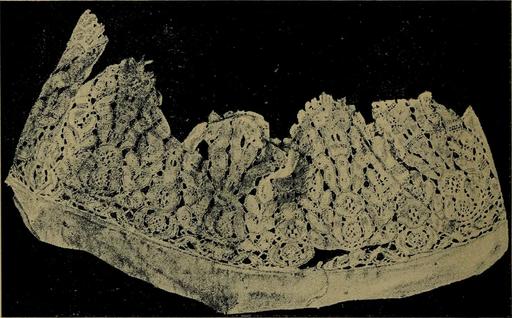 An illustration from Handbuch der Spitzenkunde, Technisches und Geschichtliches über die Näh-, Klöppel- und Maschinenspitzen, 1894, leaf 254