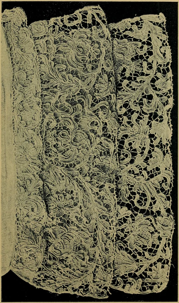 An illustration from Handbuch der Spitzenkunde, Technisches und Geschichtliches über die Näh-, Klöppel- und Maschinenspitzen, 1894, leaf 255