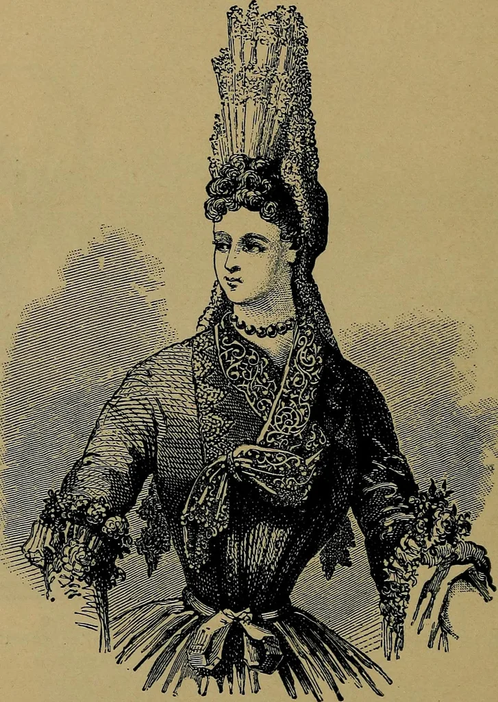 An illustration from Handbuch der Spitzenkunde, Technisches und Geschichtliches über die Näh-, Klöppel- und Maschinenspitzen, 1894, leaf 266