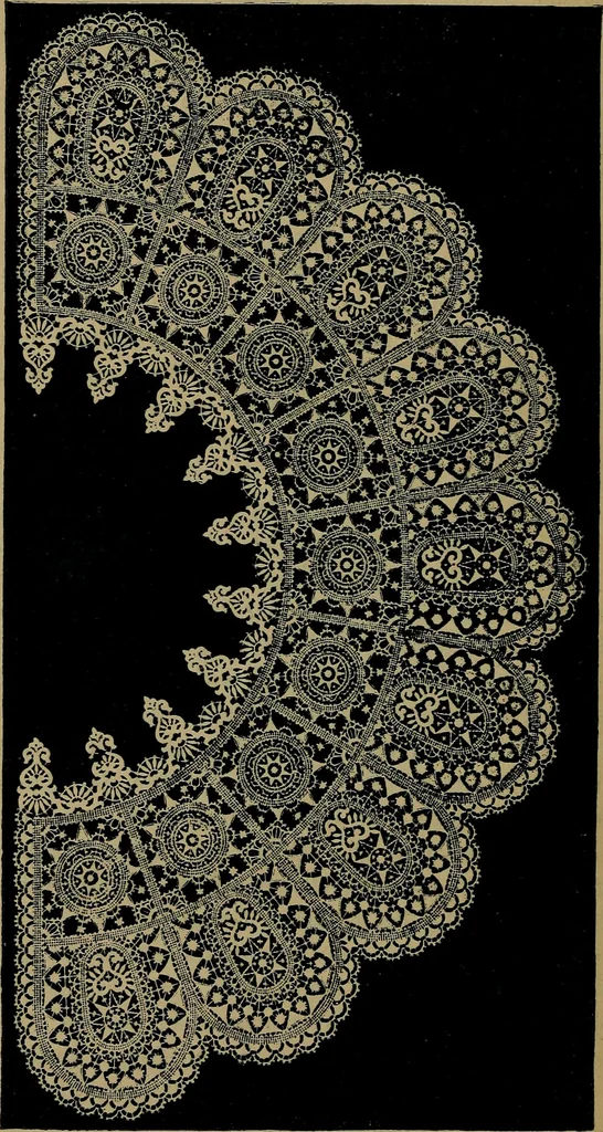 An illustration from Handbuch der Spitzenkunde, Technisches und Geschichtliches über die Näh-, Klöppel- und Maschinenspitzen, 1894, leaf 268