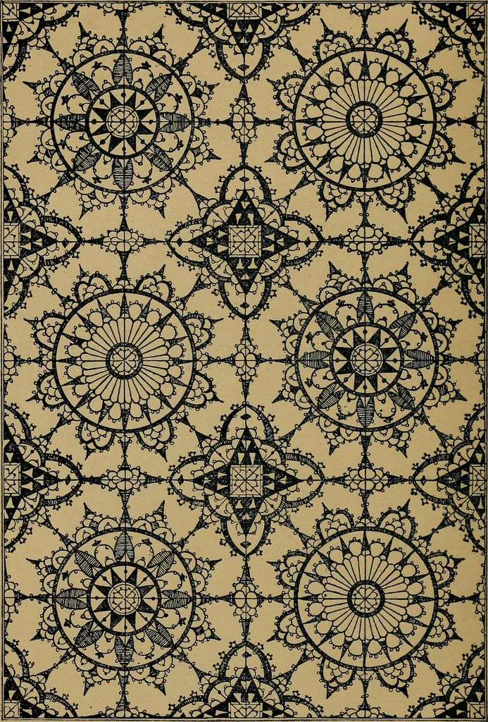 An illustration from Handbuch der Spitzenkunde, Technisches und Geschichtliches über die Näh-, Klöppel- und Maschinenspitzen, 1894, leaf 4