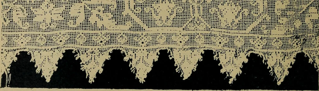 An illustration from Handbuch der Spitzenkunde, Technisches und Geschichtliches über die Näh-, Klöppel- und Maschinenspitzen, 1894, leaf 46