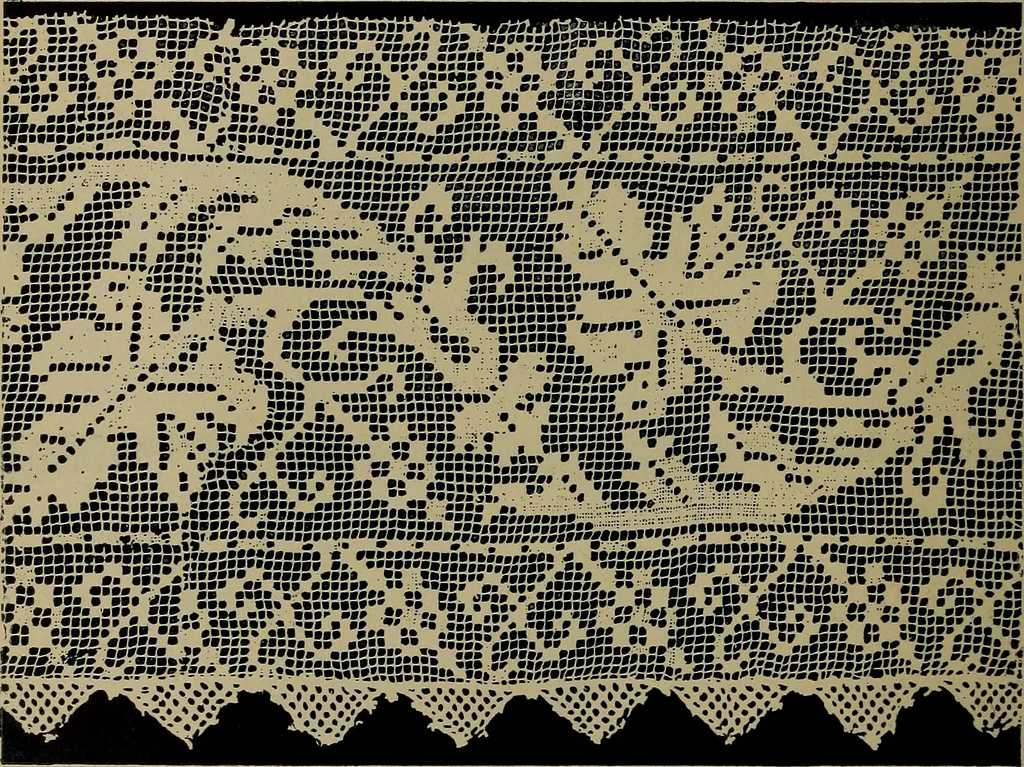 An illustration from Handbuch der Spitzenkunde, Technisches und Geschichtliches über die Näh-, Klöppel- und Maschinenspitzen, 1894, leaf 48