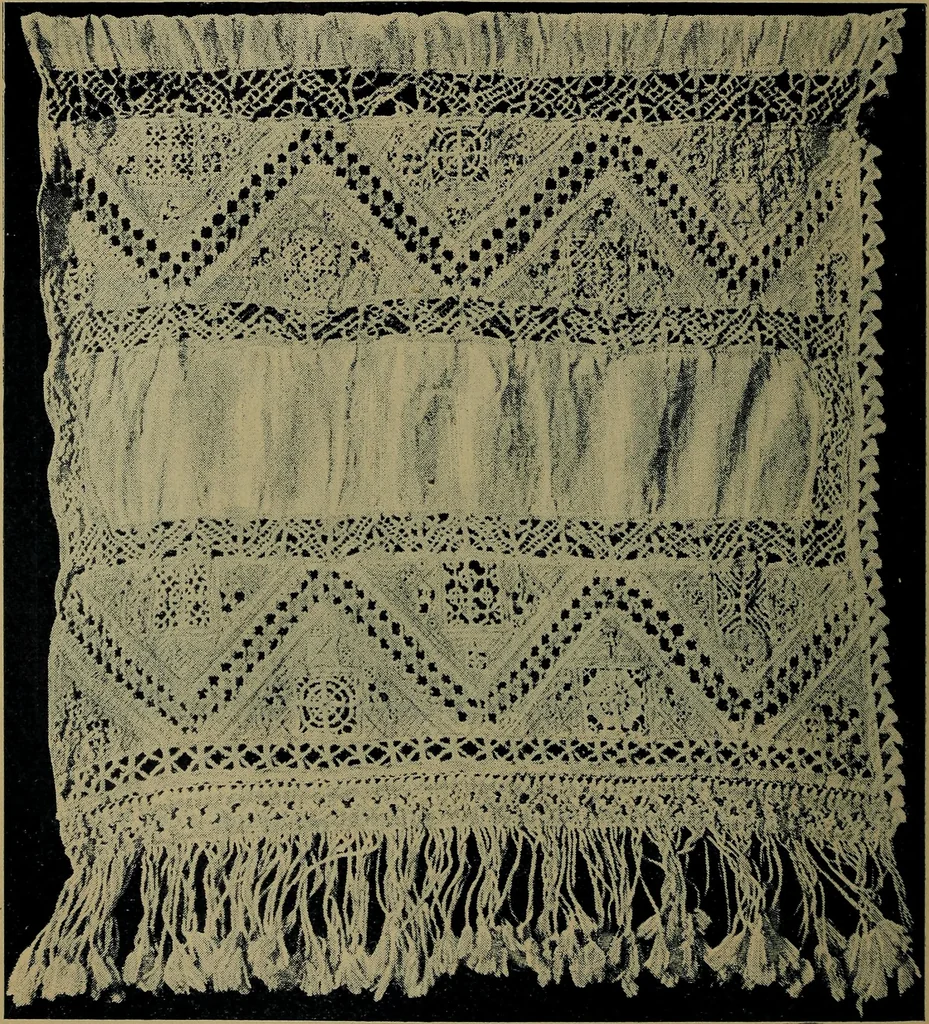 An illustration from Handbuch der Spitzenkunde, Technisches und Geschichtliches über die Näh-, Klöppel- und Maschinenspitzen, 1894, leaf 62