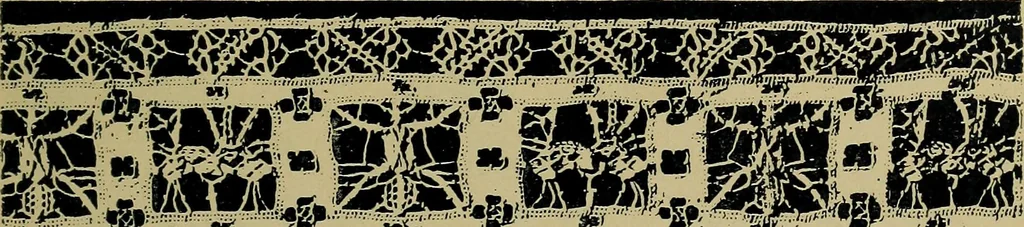 An illustration from Handbuch der Spitzenkunde, Technisches und Geschichtliches über die Näh-, Klöppel- und Maschinenspitzen, 1894, leaf 63
