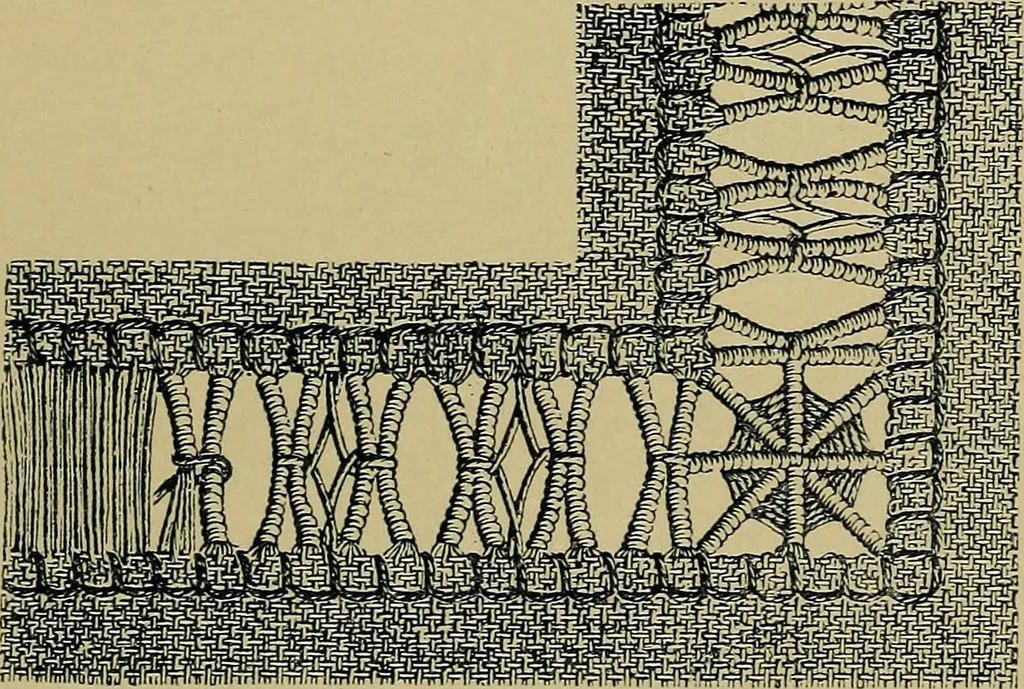 An illustration from Handbuch der Spitzenkunde, Technisches und Geschichtliches über die Näh-, Klöppel- und Maschinenspitzen, 1894, leaf 71