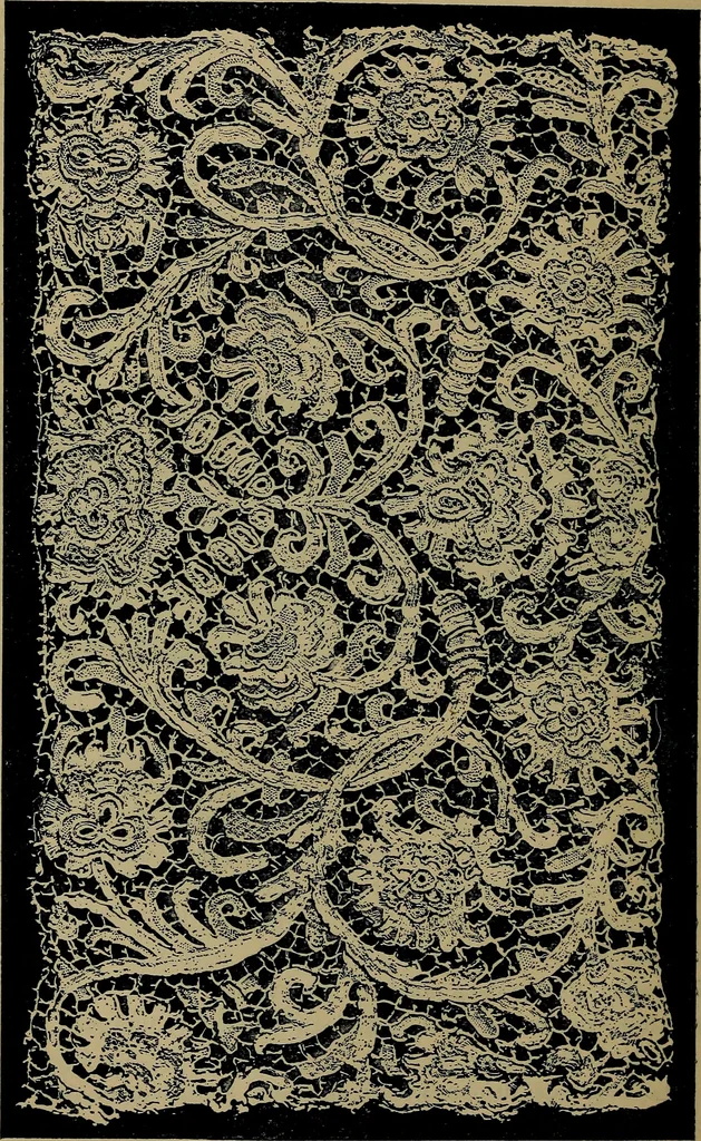 An illustration from Handbuch der Spitzenkunde, Technisches und Geschichtliches über die Näh-, Klöppel- und Maschinenspitzen, 1894, leaf 78