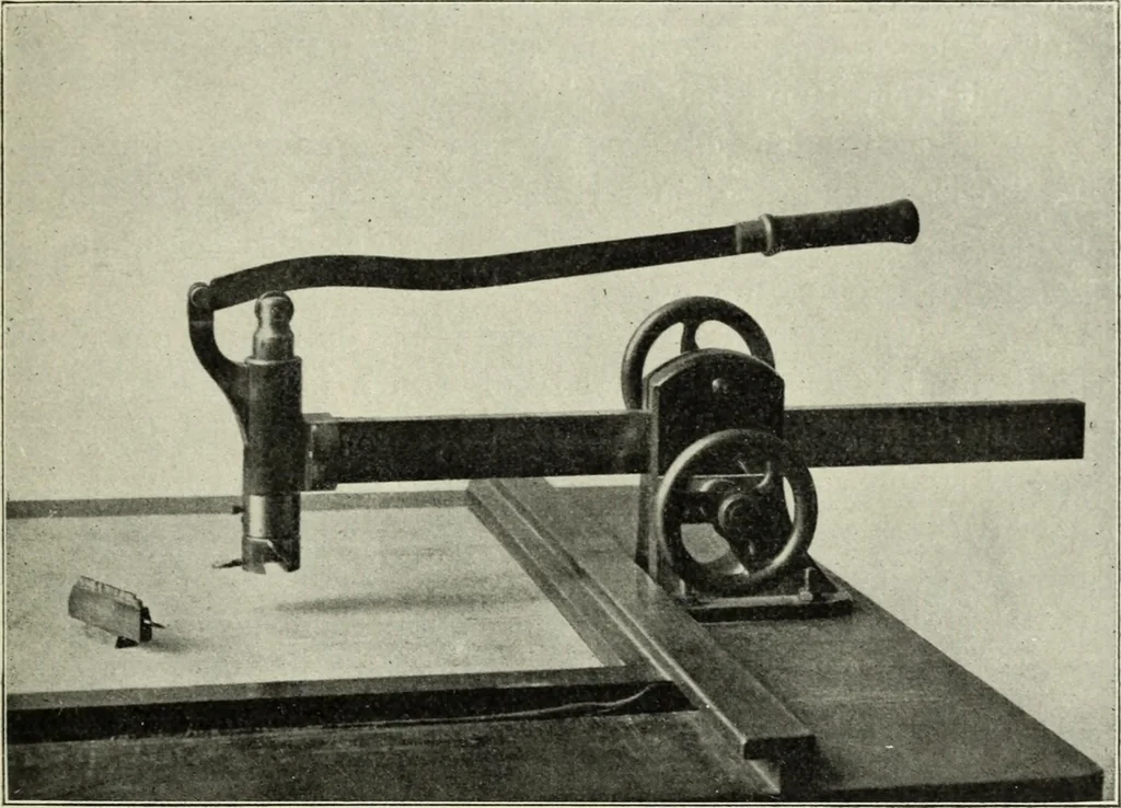 An illustration from Handbuch für kupferstichsammlungen ; vorschläge zu deren anlage und führung, 1916, leaf 83