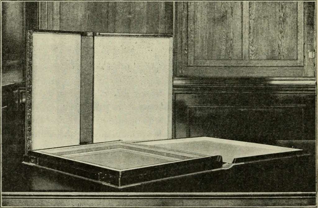 An illustration from Handbuch für kupferstichsammlungen ; vorschläge zu deren anlage und führung, 1916, leaf 88
