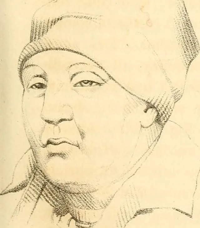 An illustration from Handbuch der Phrenologie, 1845, leaf 59