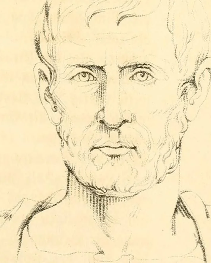 An illustration from Handbuch der Phrenologie, 1845, leaf 59