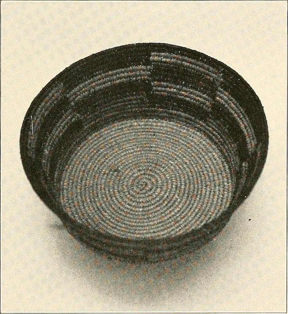 An illustration from Handicraft for girls; a tentative course in needlework, basketry, designing, paper and cardboard construction, textile fibers and fabrics and home decoration and care, designed for use in schools and homes, 1910, leaf 123