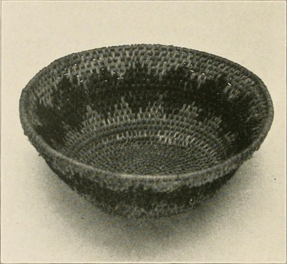 An illustration from Handicraft for girls; a tentative course in needlework, basketry, designing, paper and cardboard construction, textile fibers and fabrics and home decoration and care, designed for use in schools and homes, 1910, leaf 124