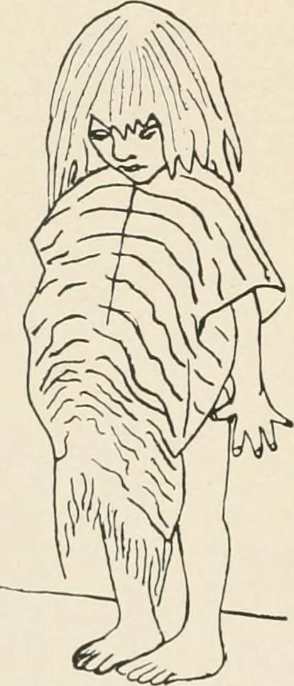 An illustration from Handicraft for girls; a tentative course in needlework, basketry, designing, paper and cardboard construction, textile fibers and fabrics and home decoration and care, designed for use in schools and homes, 1910, leaf 16
