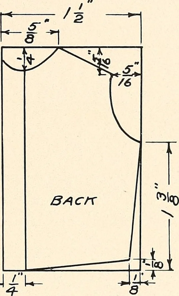 An illustration from Handicraft for girls; a tentative course in needlework, basketry, designing, paper and cardboard construction, textile fibers and fabrics and home decoration and care, designed for use in schools and homes, 1910, leaf 57
