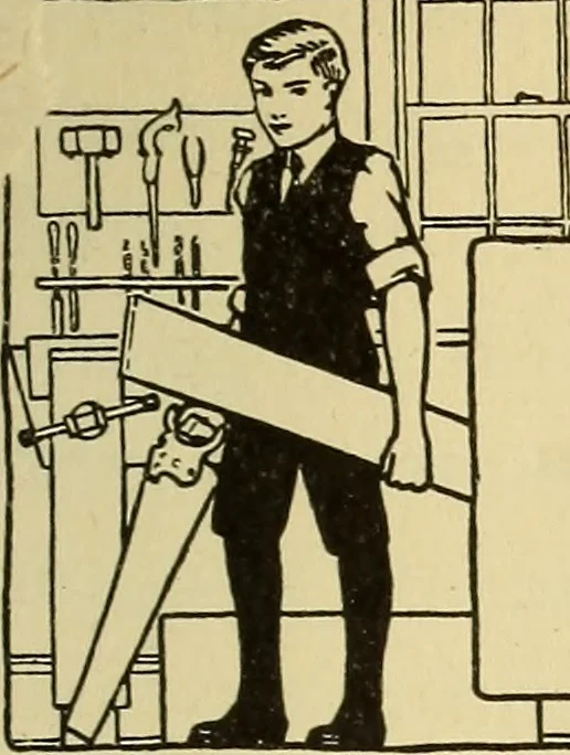 An illustration from Handicraft for handy boys; practical plans for work and play, with many ideas for earning money, 1911, leaf 110