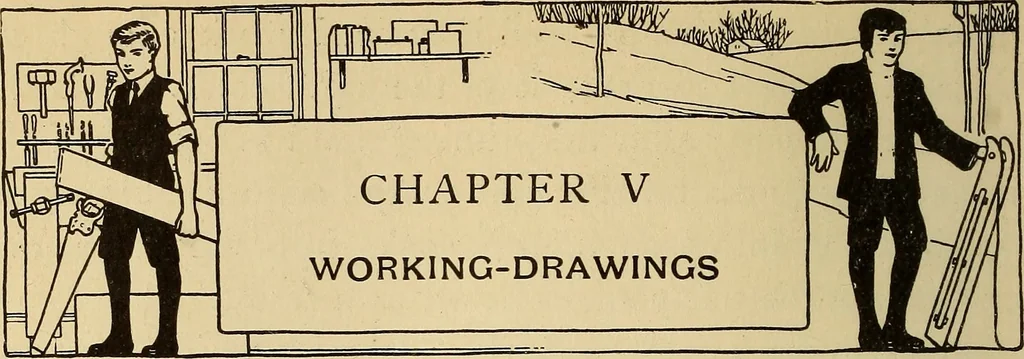 An illustration from Handicraft for handy boys; practical plans for work and play, with many ideas for earning money, 1911, leaf 121