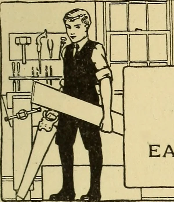 An illustration from Handicraft for handy boys; practical plans for work and play, with many ideas for earning money, 1911, leaf 140