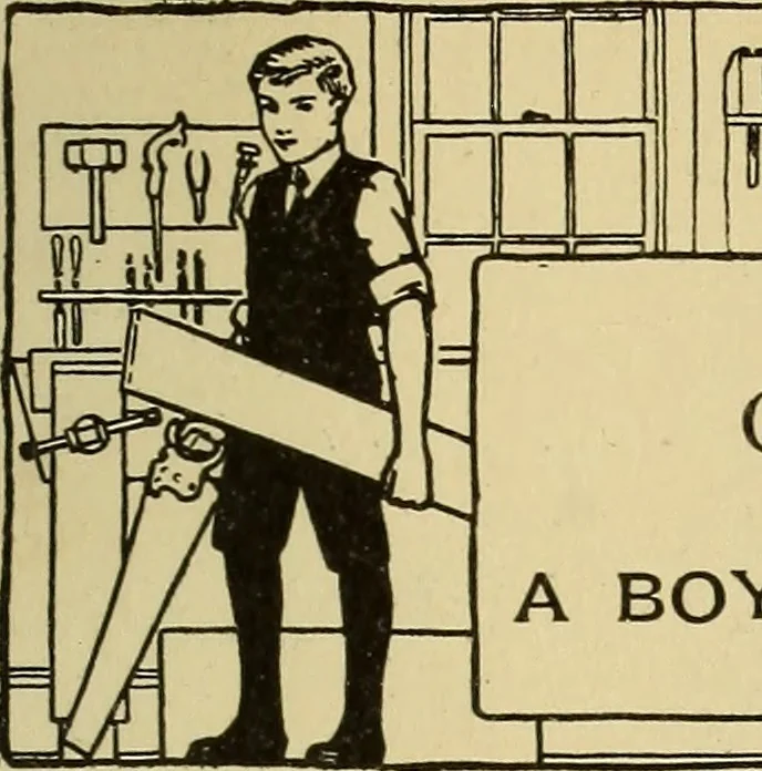An illustration from Handicraft for handy boys; practical plans for work and play, with many ideas for earning money, 1911, leaf 192