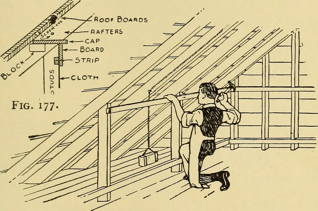 An illustration from Handicraft for handy boys; practical plans for work and play, with many ideas for earning money, 1911, leaf 198