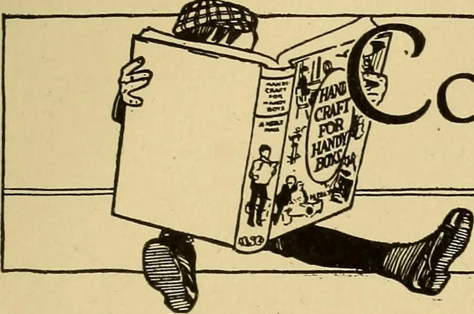 An illustration from Handicraft for handy boys; practical plans for work and play, with many ideas for earning money, 1911, leaf 20