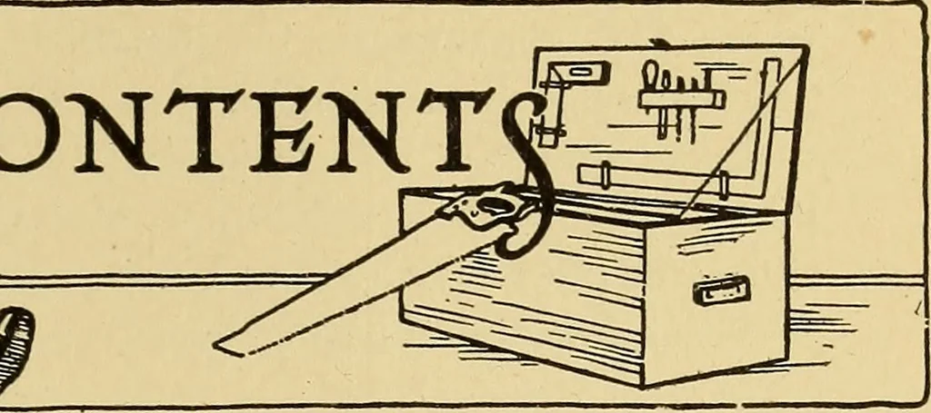 An illustration from Handicraft for handy boys; practical plans for work and play, with many ideas for earning money, 1911, leaf 20