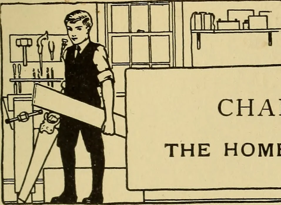 An illustration from Handicraft for handy boys; practical plans for work and play, with many ideas for earning money, 1911, leaf 34