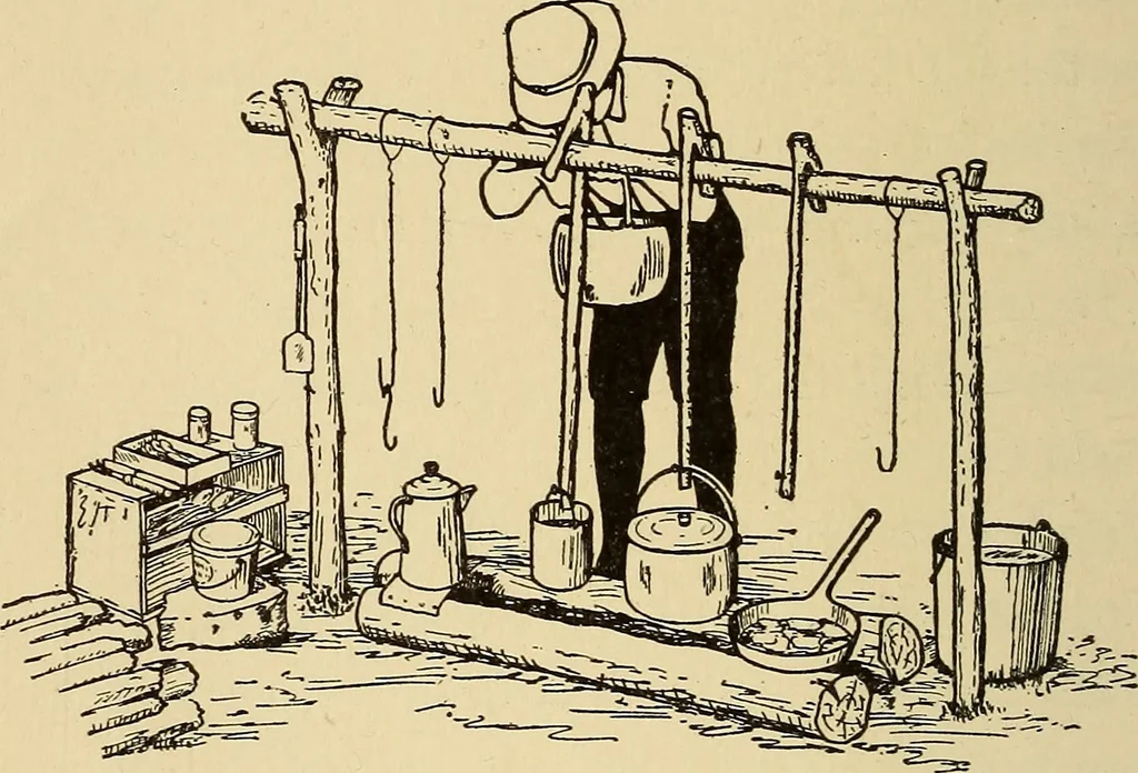 An illustration from Handicraft for handy boys; practical plans for work and play, with many ideas for earning money, 1911, leaf 413