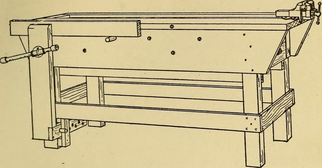 An illustration from Handicraft for handy boys; practical plans for work and play, with many ideas for earning money, 1911, leaf 44