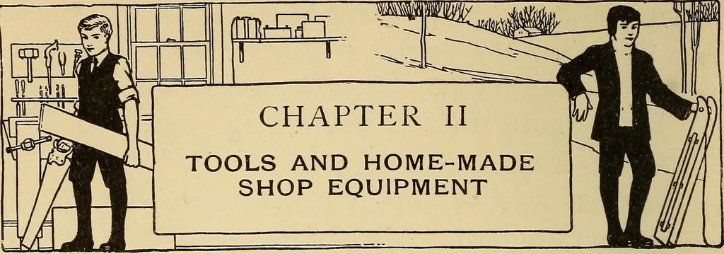 An illustration from Handicraft for handy boys; practical plans for work and play, with many ideas for earning money, 1911, leaf 49