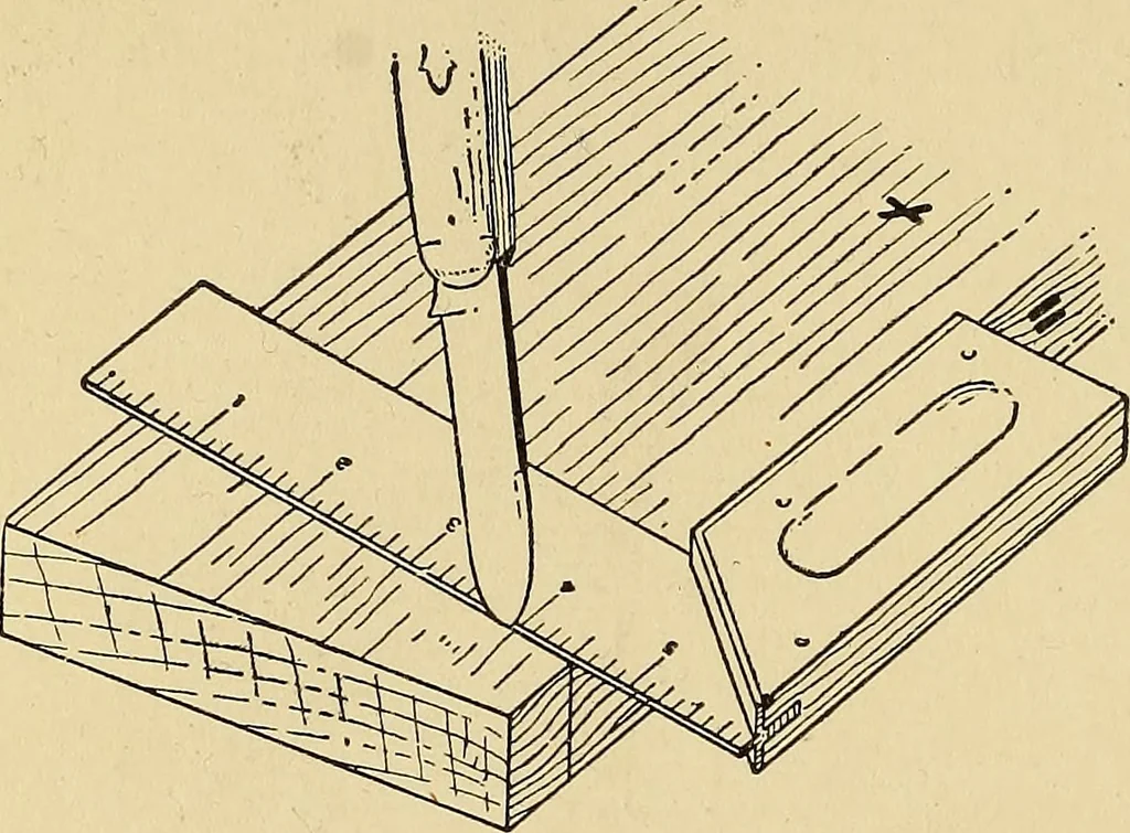 An illustration from Handicraft for handy boys; practical plans for work and play, with many ideas for earning money, 1911, leaf 87