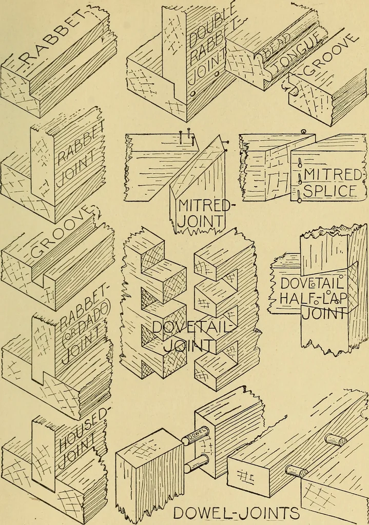An illustration from Handicraft for handy boys; practical plans for work and play, with many ideas for earning money, 1911, leaf 94