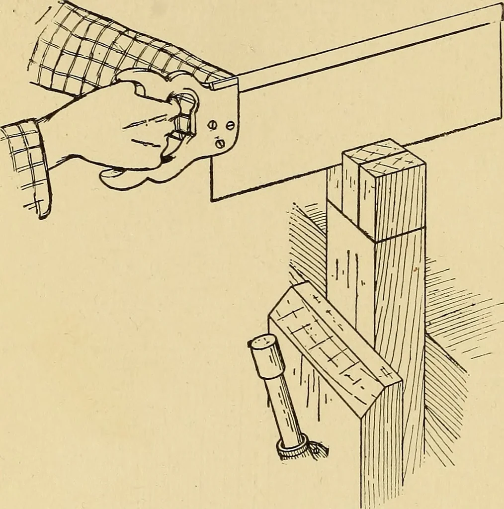 An illustration from Handicraft for handy boys; practical plans for work and play, with many ideas for earning money, 1911, leaf 99