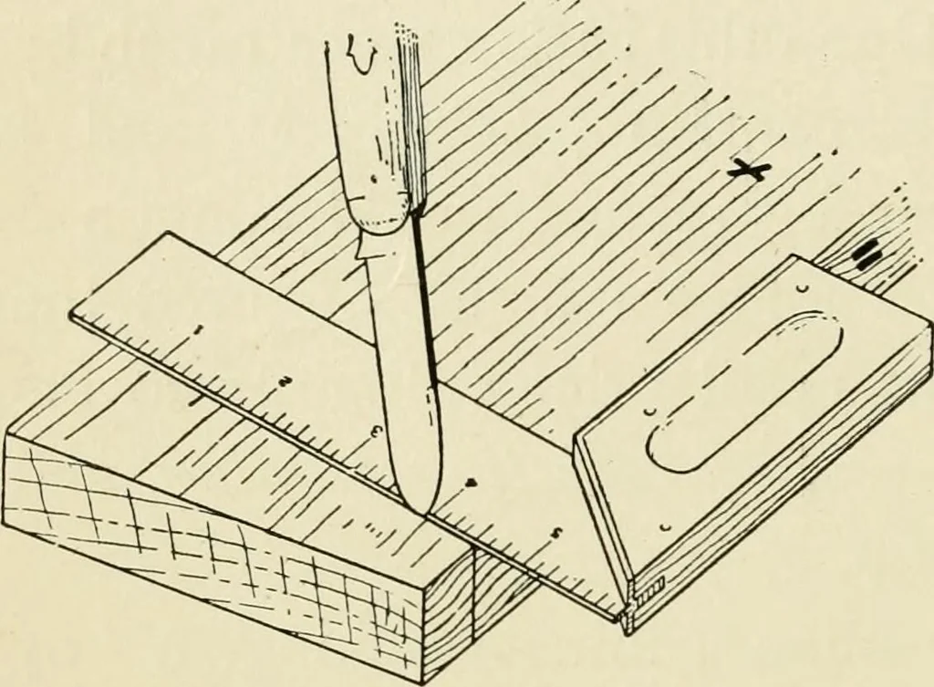 An illustration from Handicraft for handy boys; : practical plans for work and play with many ideas for earning money,, 1911, leaf 80