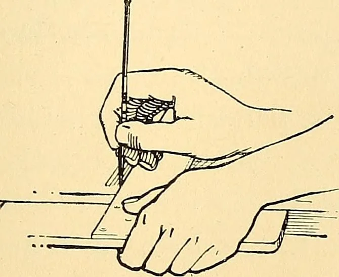 An illustration from Handicraft for handy boys; practical plans for work and play, with many ideas for earning money, 1911, leaf 129